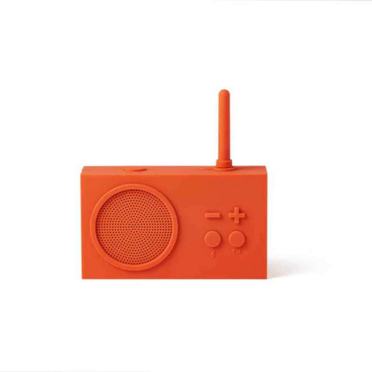Lexon Tykho 3 Bluetooth Radio - Orange - Funky Gifts NZ