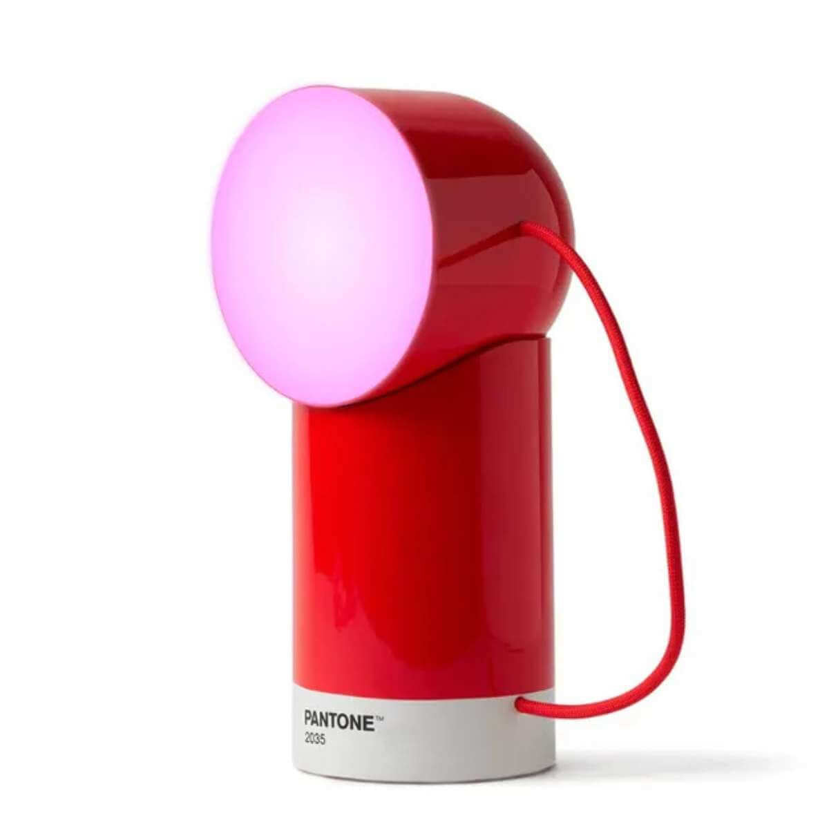 Lexon x Pantone Orbe Lamp - Red - Funky Gifts NZ