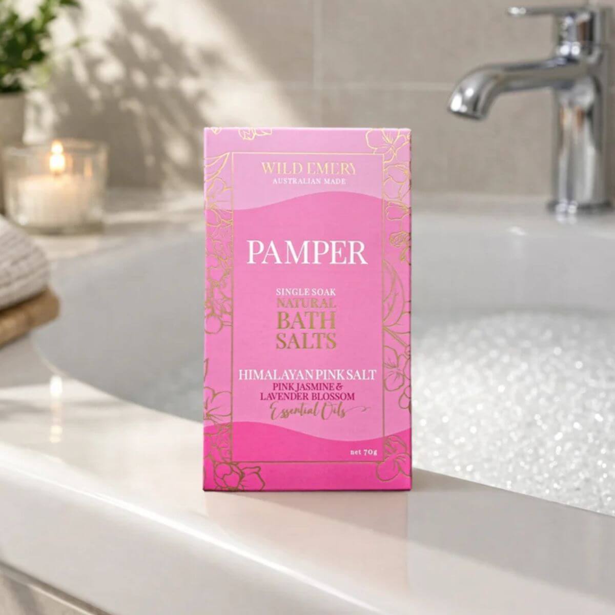 Pamper Bath Salts 70g - Funky Gifts NZ