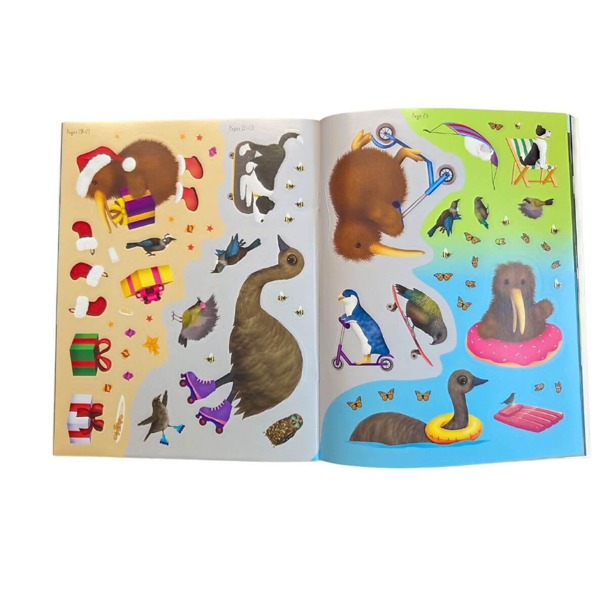 Pee Wee the Kiwi's Sticker Adventure - Funky Gifts NZ