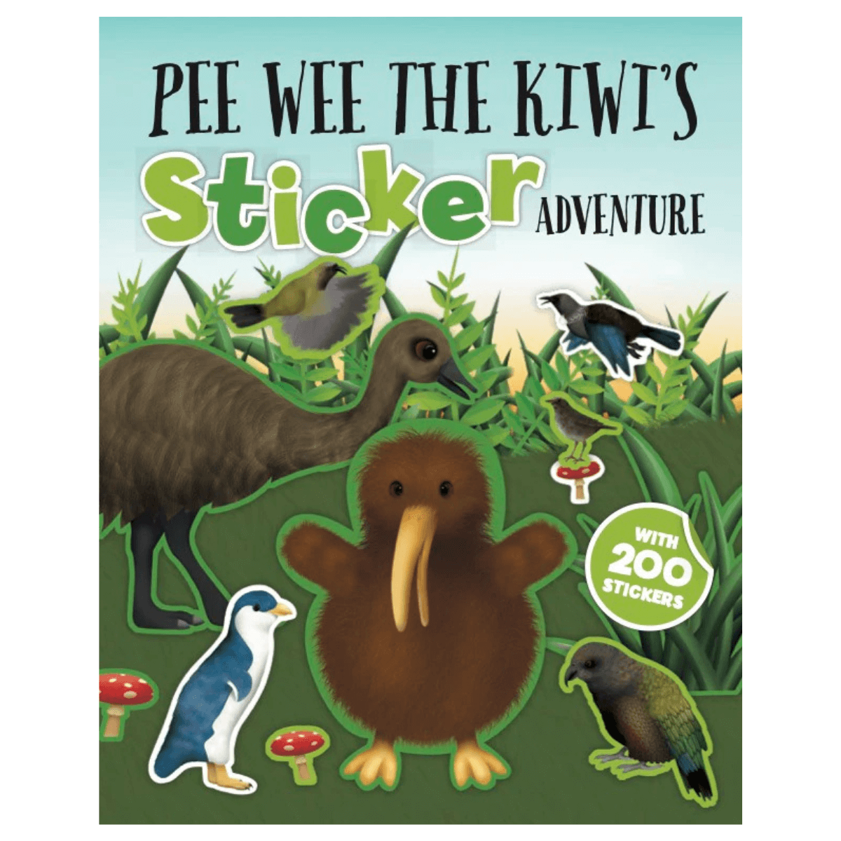 Pee Wee the Kiwi's Sticker Adventure - Funky Gifts NZ