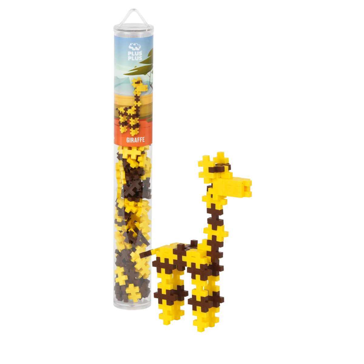 Plus Plus Giraffe 100pc Tube - Funky Gifts NZ