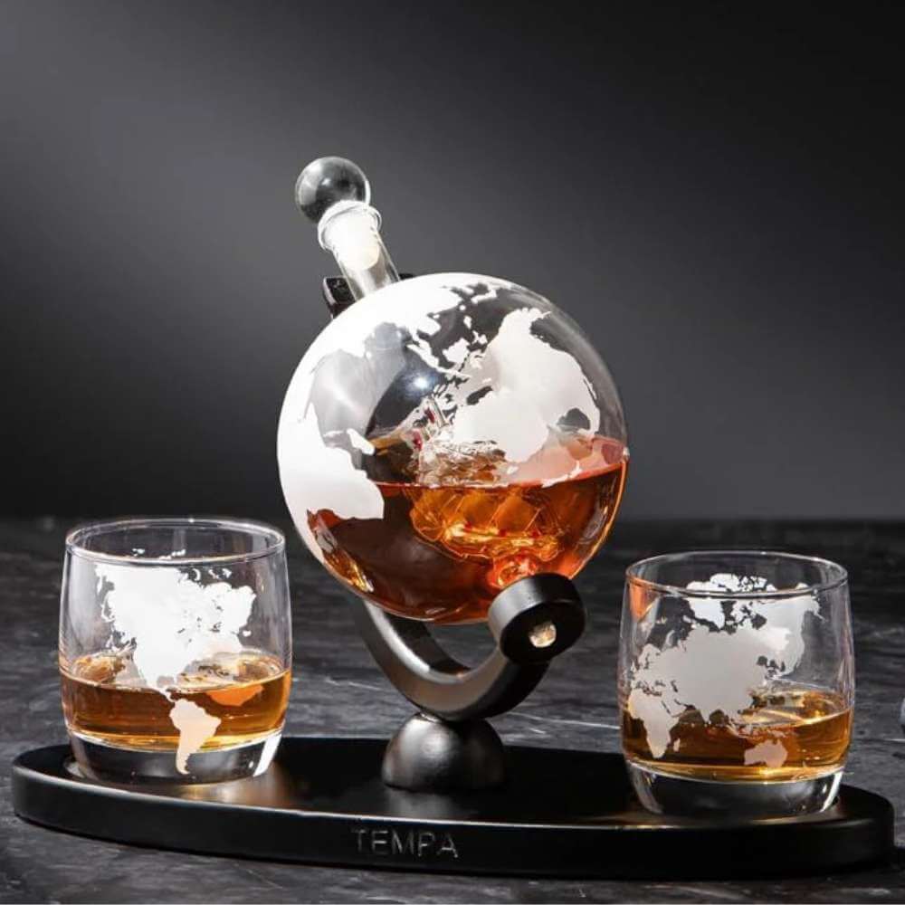 Preston Globe Whisky Set - Funky Gifts NZ