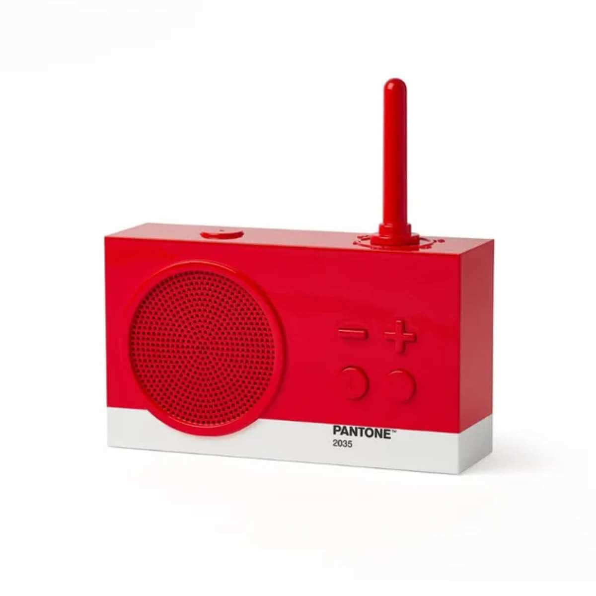 Lexon x Pantone Tykho 3 Bluetooth Radio - Red - Funky Gifts NZ