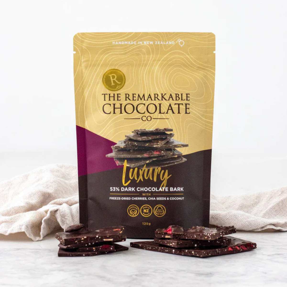 Chia Cherry & Coconut Luxury Bark - Funky Gifts NZ
