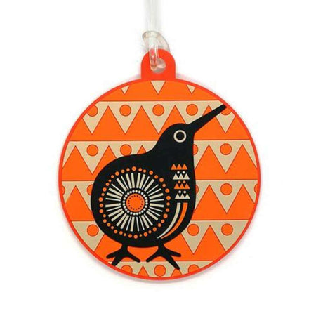 Retro Kiwi Luggage Bag Tag - Funky Gifts NZ