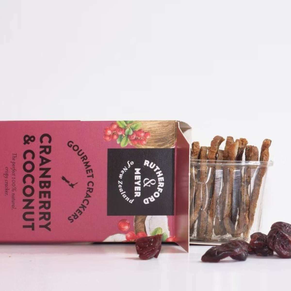 Gourmet Crackers - Cranberry & Coconut - Funky Gifts NZ