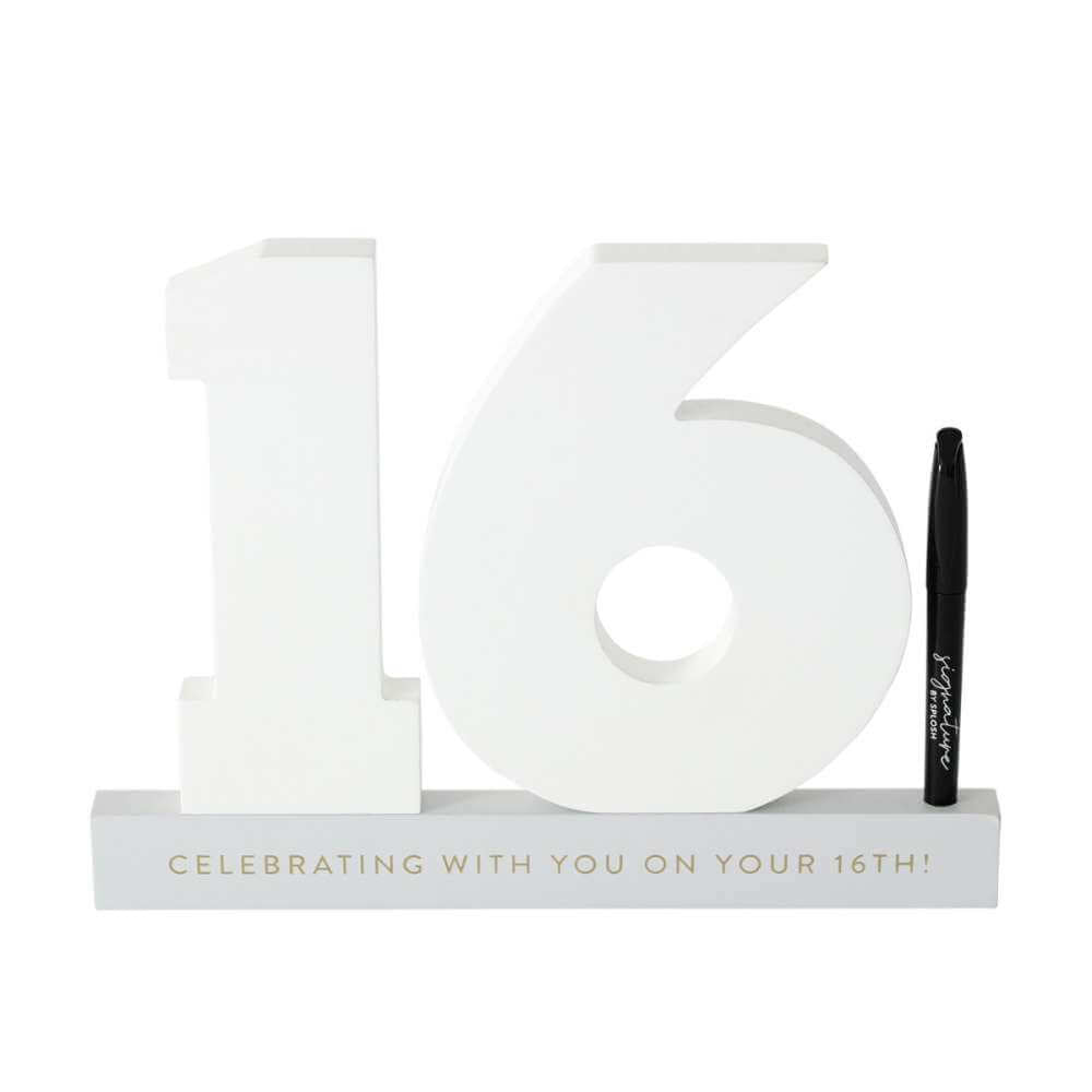 Signature Numbers - 16th Birthday - Funky Gifts NZ