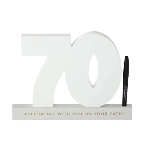Signature Numbers - 70th Birthday - Funky Gifts NZ