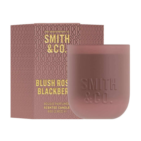Smith & Co 80g Candle - Blush Rose & Blackberry - Limited Edition - Funky Gifts NZ