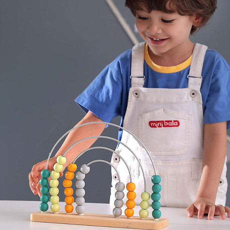 Wooden Rainbow Abacus - Funky Gifts NZ