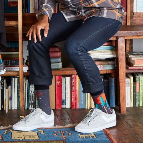 Sock It To Me - Men's Crew Socks - Launch From Earth - Funky Gifts NZ