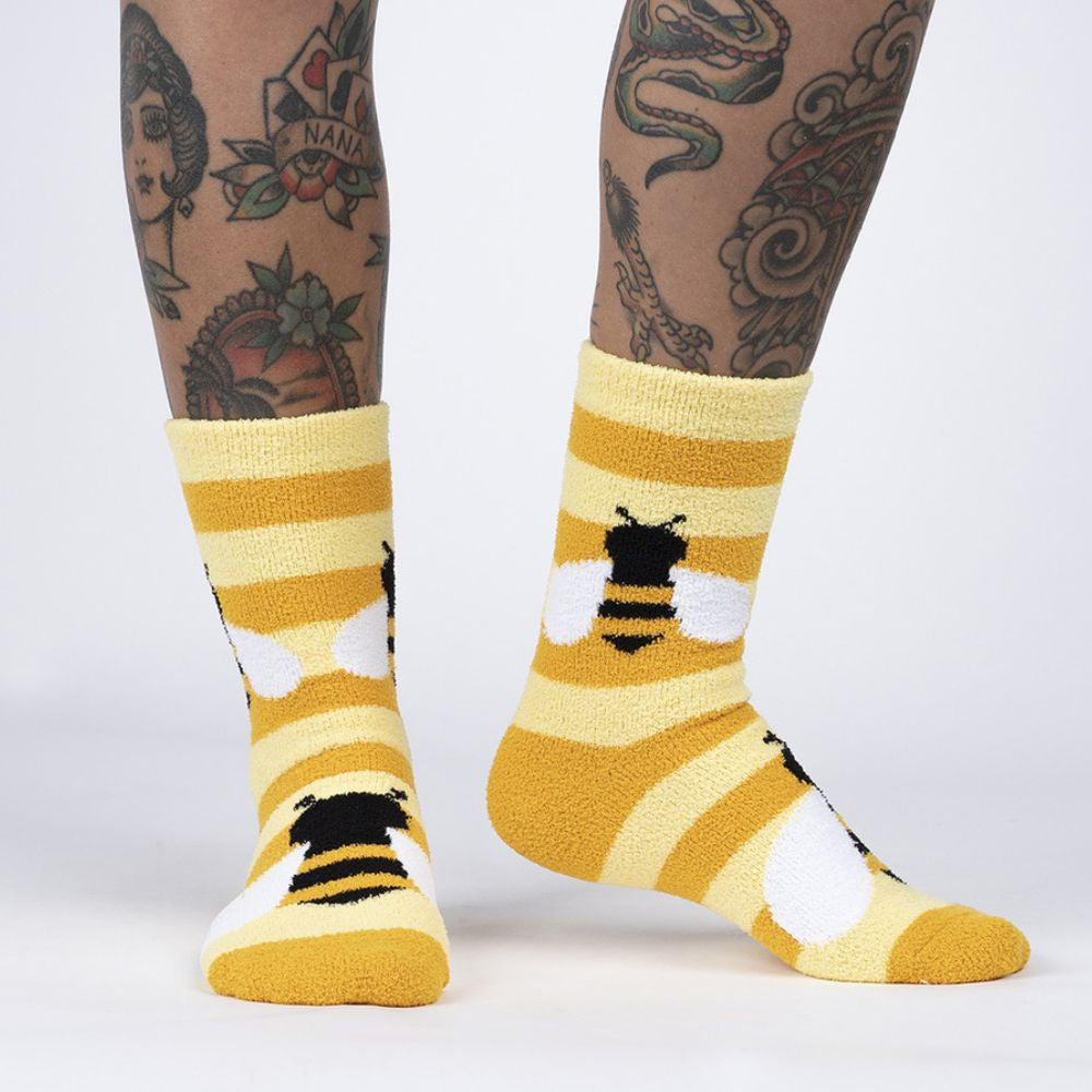 Sock It To Me - Slipper Socks - Bee Cozy - Funky Gifts NZ