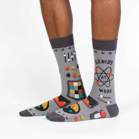 Sock It To Me - Men's Crew Socks - Genius At Work - Funky Gifts NZ