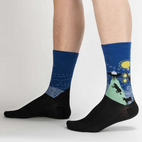 Sock It To Me Socks - Men's Crew - The Starry Flight - Funky Gifts NZ
