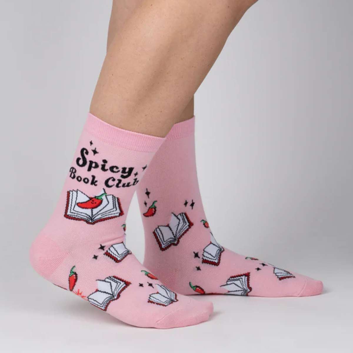 Sock It To Me Socks - Women's Crew - Spicy Book Club - Funky Gifts NZ
