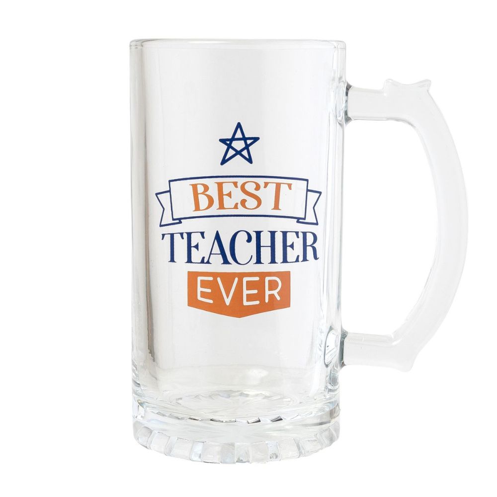 Splosh Teacher Tankered Beer Glass - Funky Gifts NZ