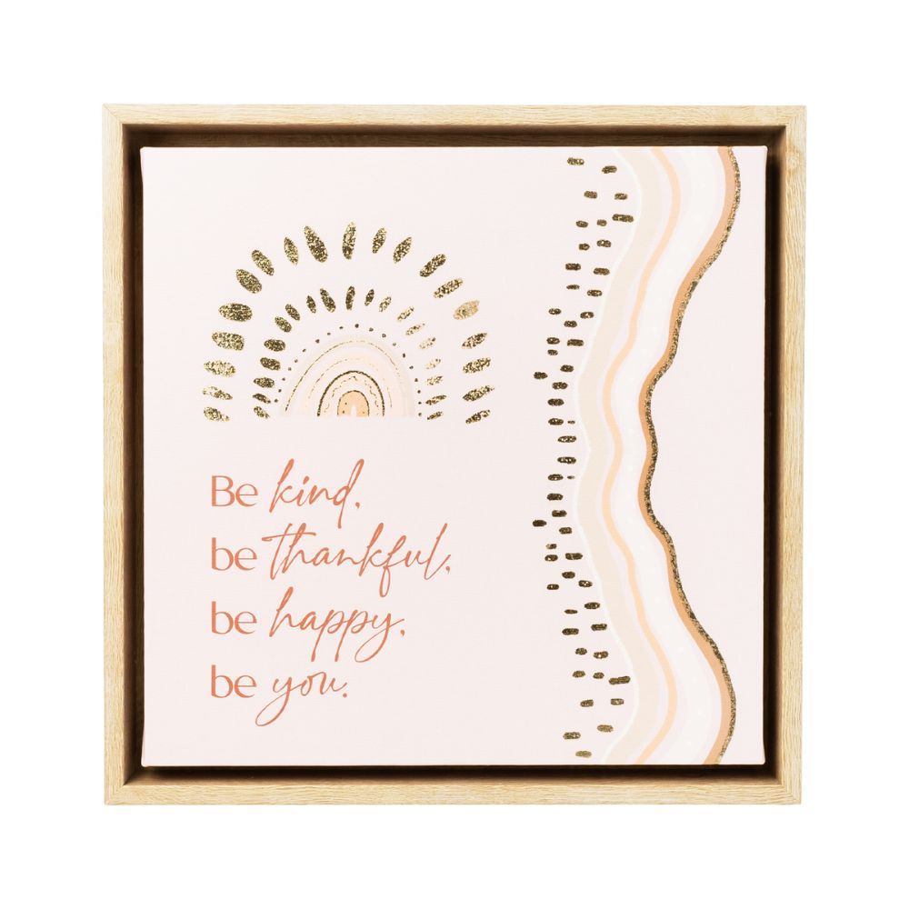 Splosh Desert Dunes Be Kind Canvas 34x34 - Funky Gifts NZ