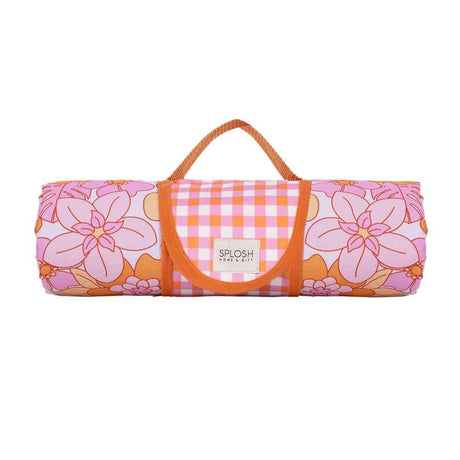 Floral Picnic Rug - Pink Retro - Funky Gifts NZ