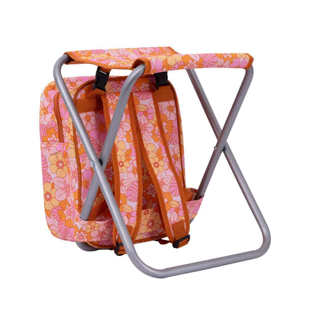 Picnic Cooler Chair - Pink Retro - Funky Gifts NZ