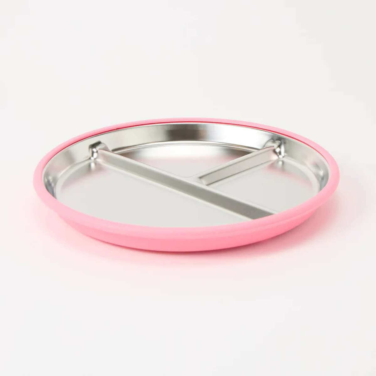 Stainless Steel Divided Plate With Suction Base - Funky Gifts NZ