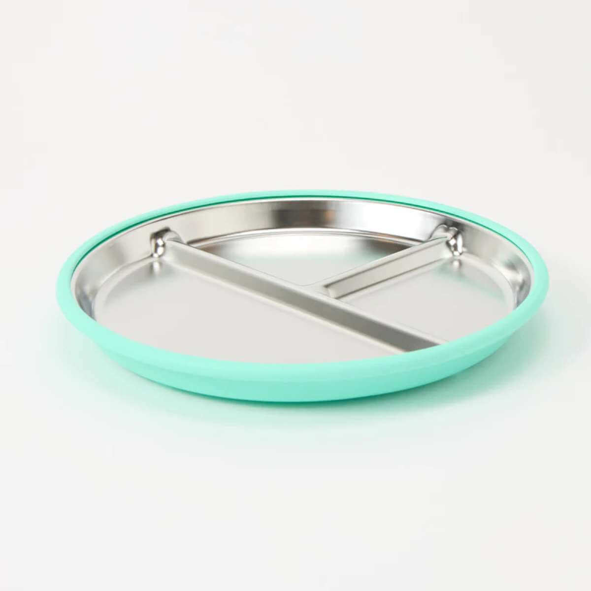 Stainless Steel Divided Plate With Suction Base - Funky Gifts NZ