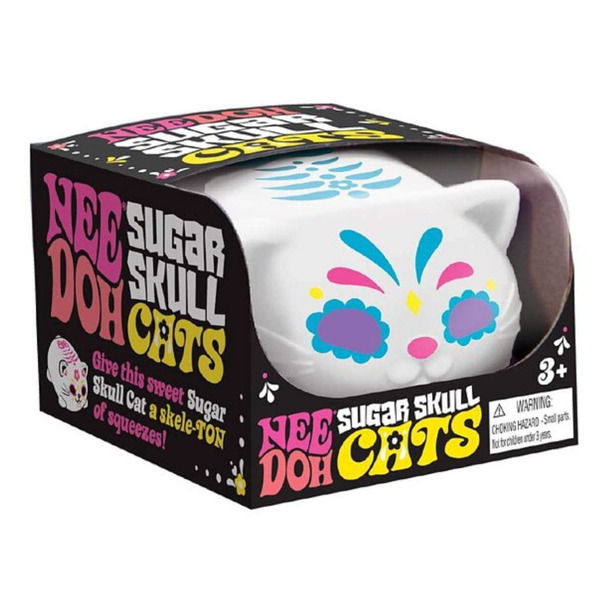 NeeDoh - Sugar Skull Cat *PRE ORDER - Funky Gifts NZ