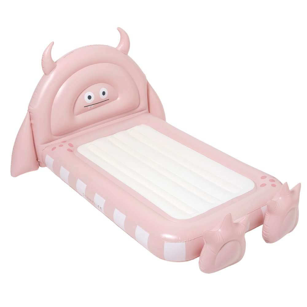 SunnyLife Kids Sleepover Bed Monster Pink - Funky Gifts NZ