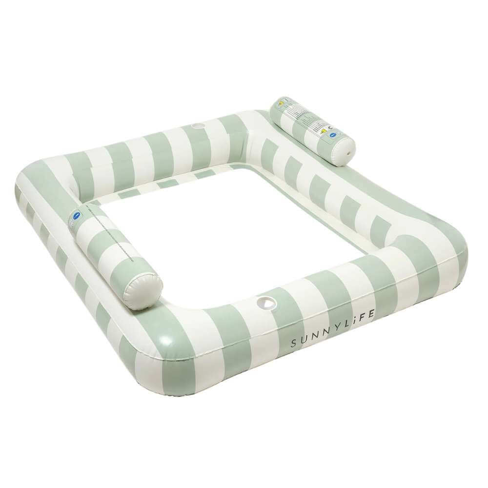 SunnyLife Luxe Twin Hammock Float The Vacay Soft Olive - Funky Gifts NZ