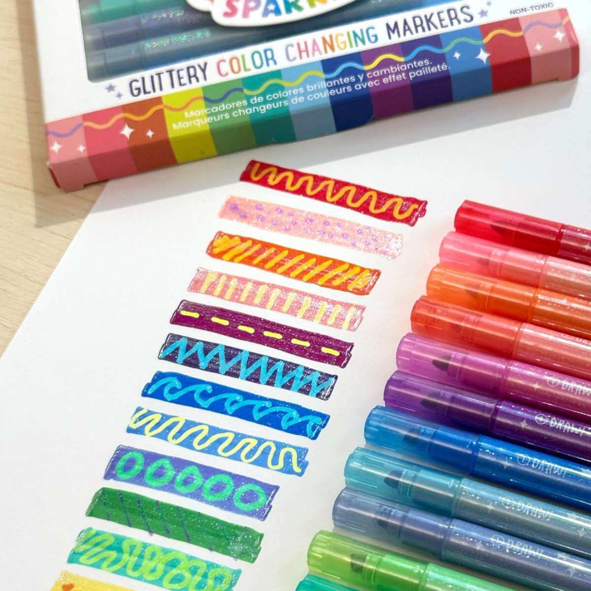 Switch-eroo! Glittery Colour Changing Markers - Funky Gifts NZ