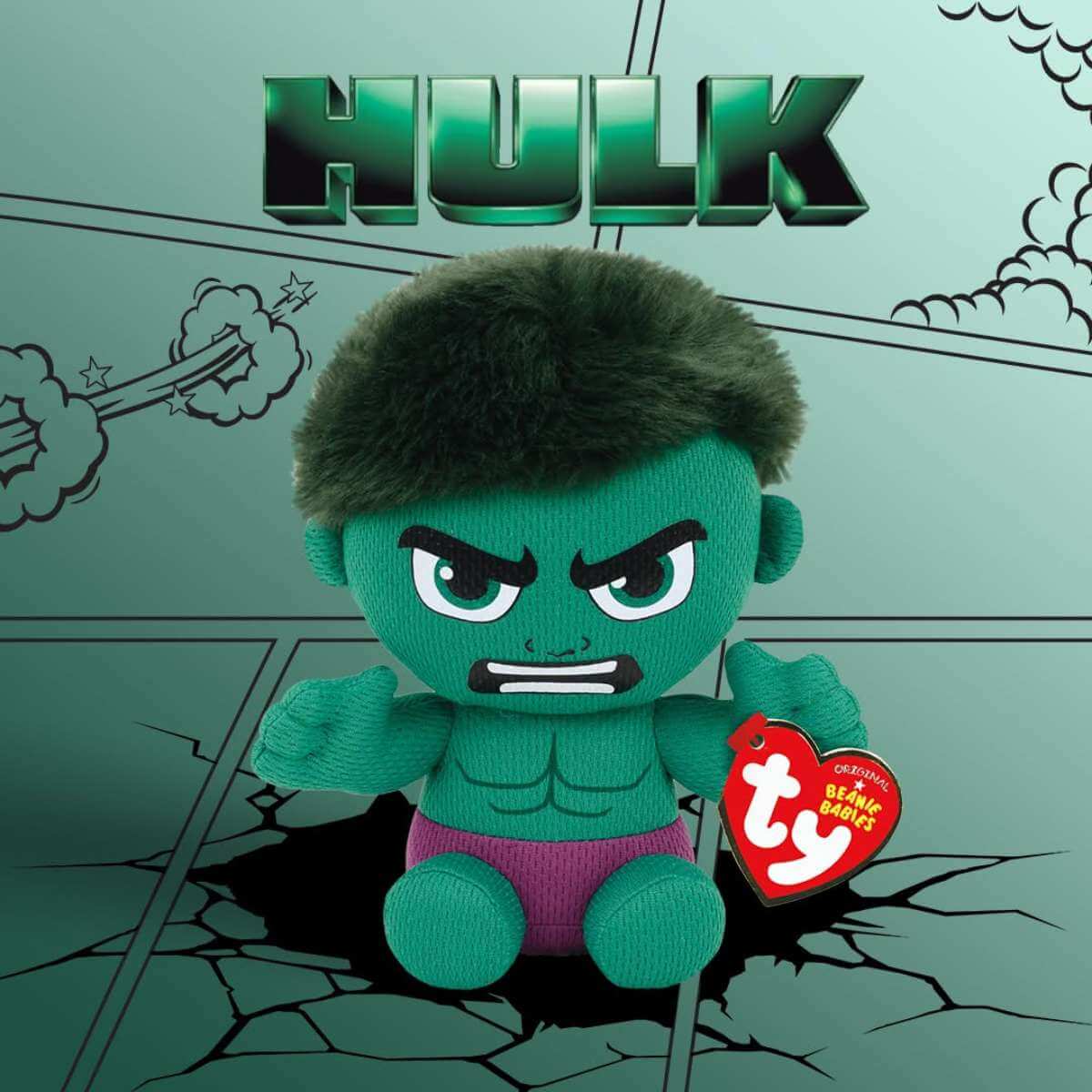TY Beanie Marvel Hulk - Funky Gifts NZ