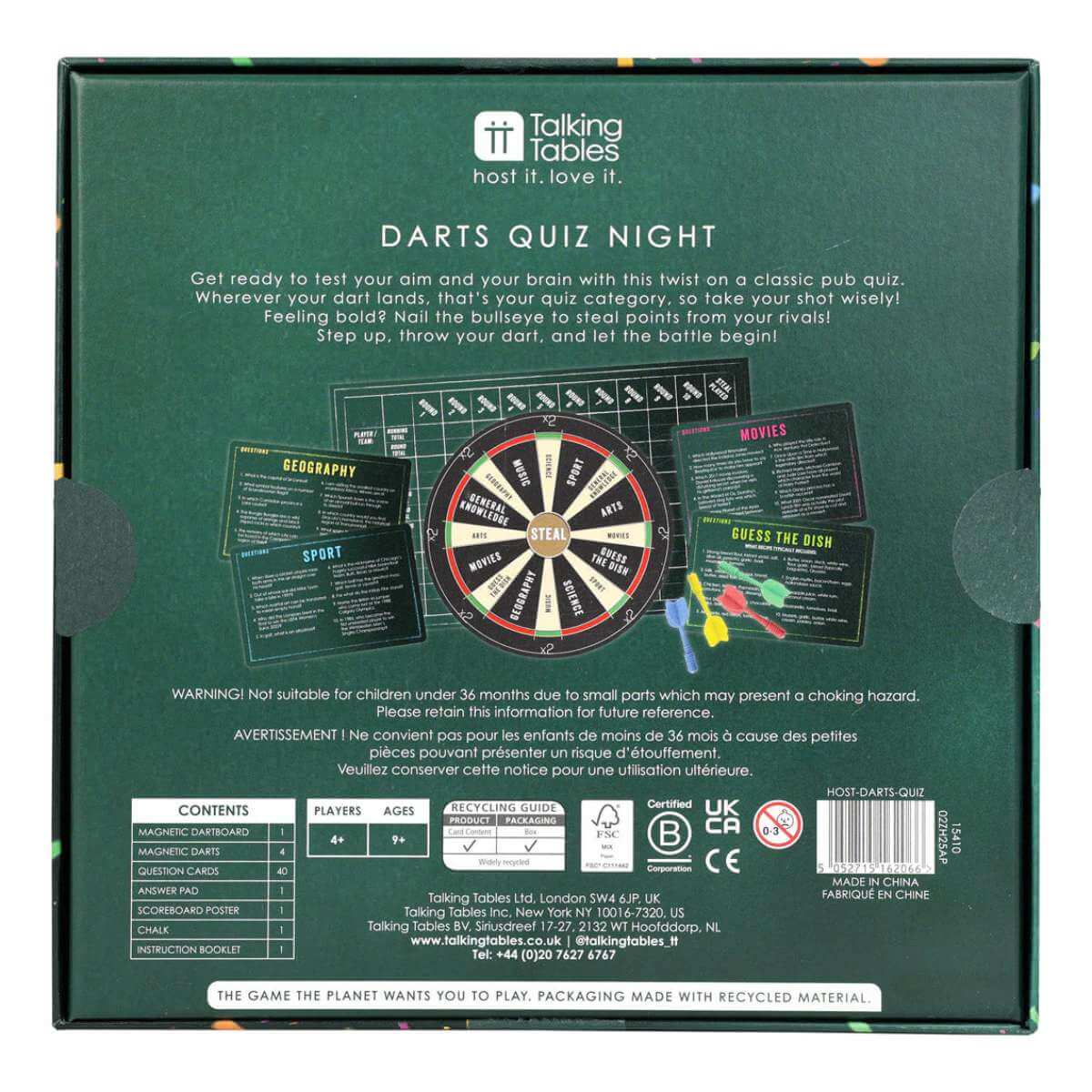 Darts Quiz Night - Funky Gifts NZ
