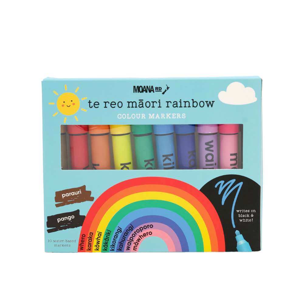 Te Reo Maori Rainbow Markers - Funky Gifts NZ