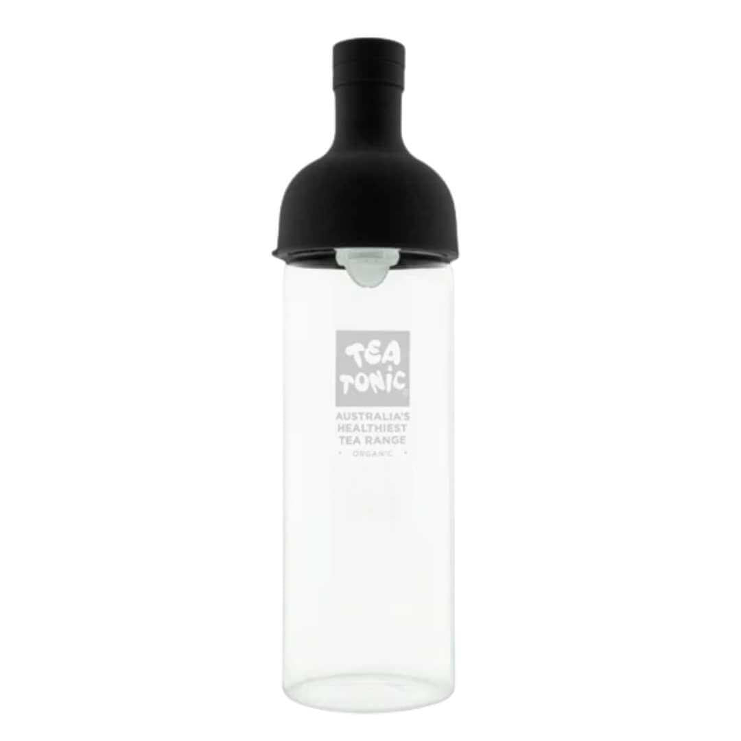 Tea Tonic Glass Wine Bottle Black - Funky Gifts NZ