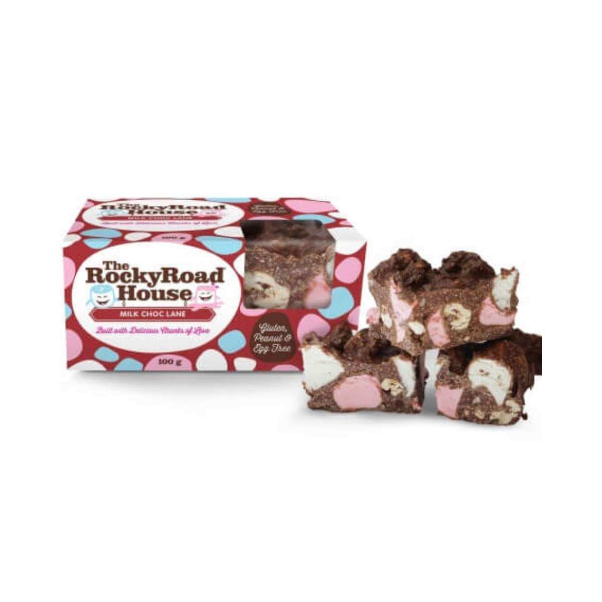 The Rocky Road House - Milk Choc Lane – 100g - Funky Gifts NZ