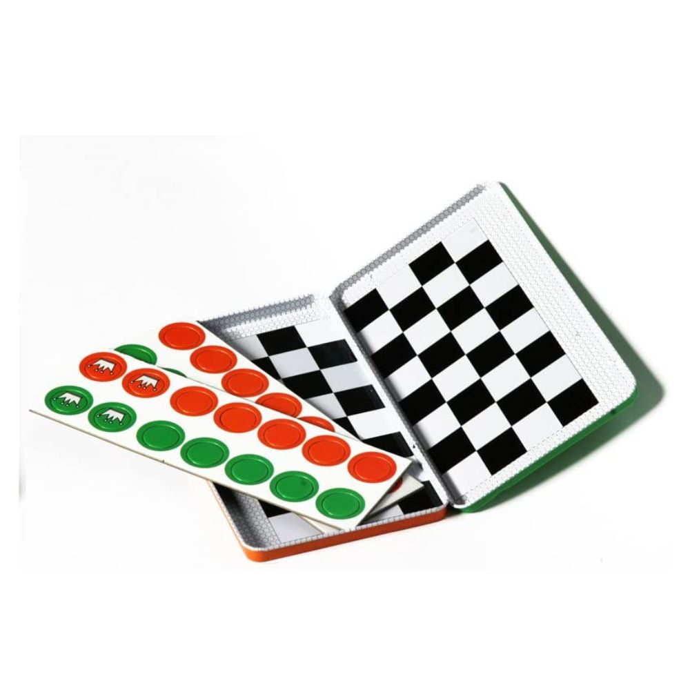 Tin Travel Game - Checkers - Funky Gifts NZ