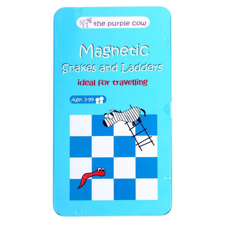 Tin Travel Game - Snakes & Ladders - Funky Gifts NZ