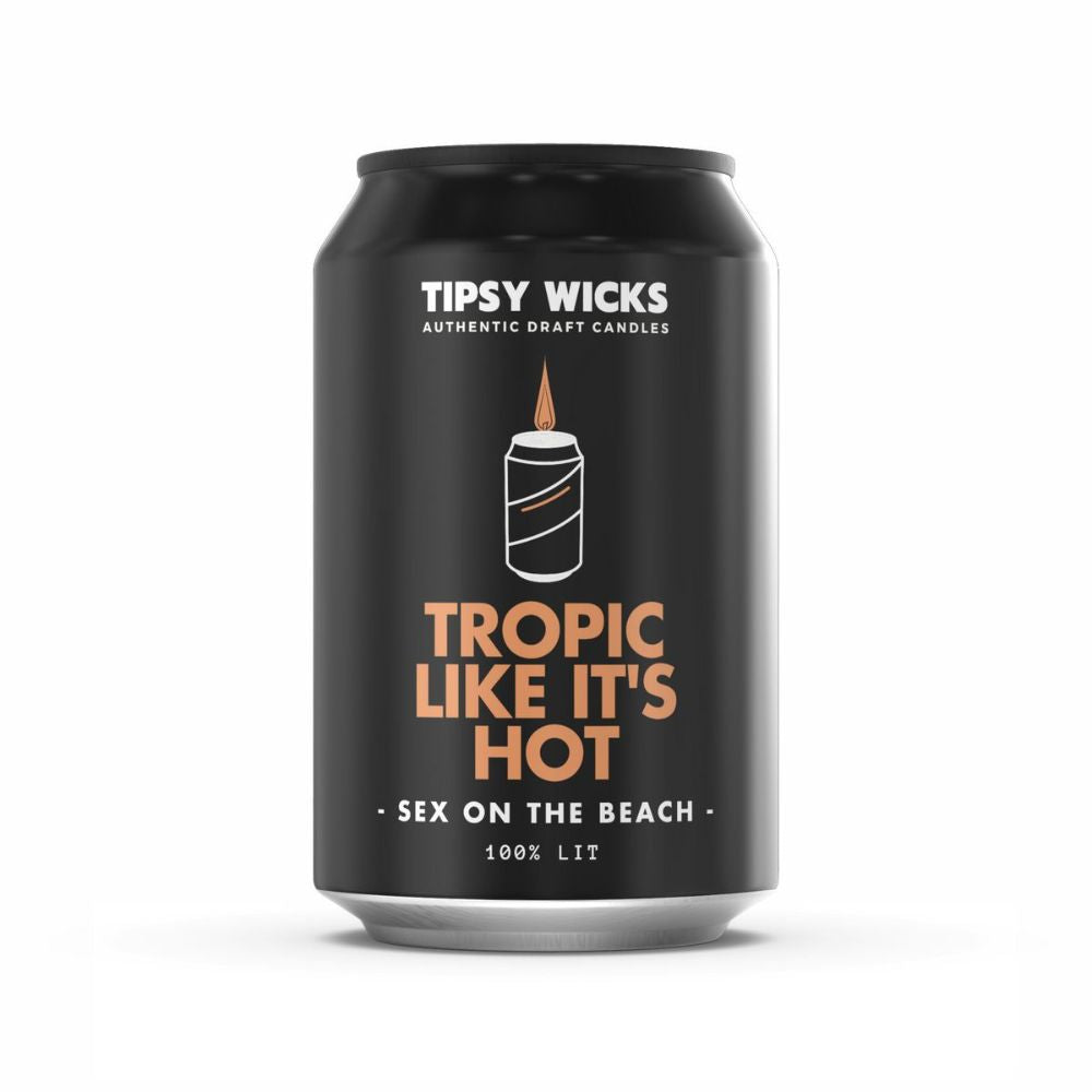 Tipsy Wicks Can Candle - Tropic Like It's Hot - Funky Gifts NZ