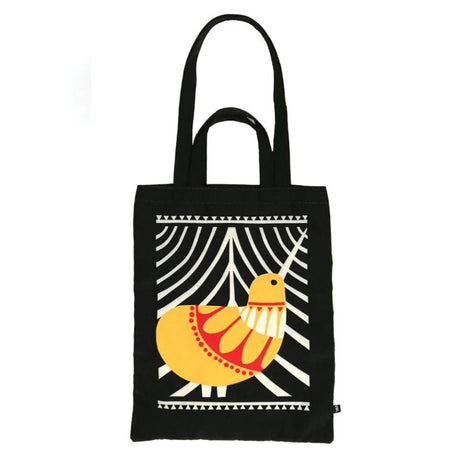 DBL Kiwiana Canvas Tote Bag - Scandi Inspired Kiwi - Funky Gifts NZ