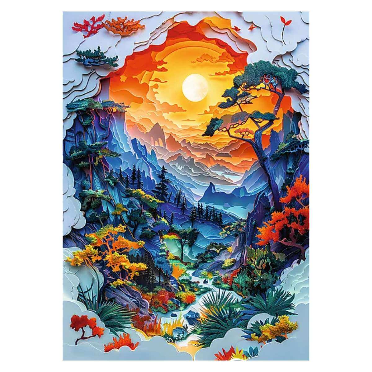 Trefl Puzzle "1000"- Paper Art: Valley - Funky Gifts NZ