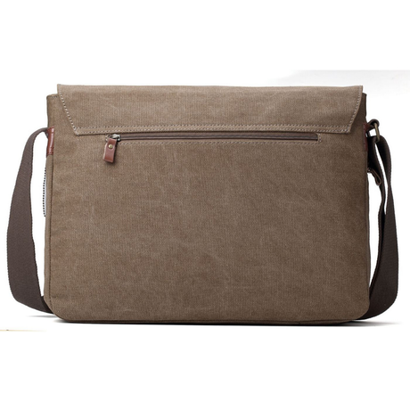 Troop Classic Laptop Messenger Bag (Front Flap) LARGE - Brown TRP0371 - Funky Gifts NZ