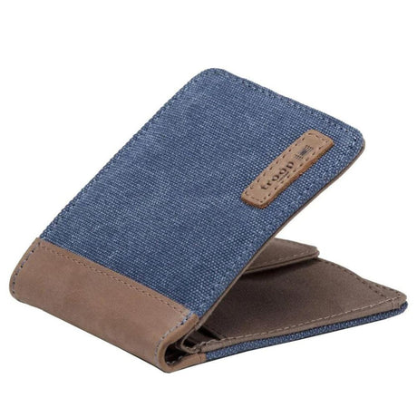 Troop Idaho Canvas Wallet - Blue - Funky Gifts NZ