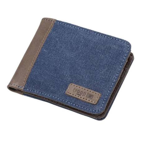 Troop Idaho Canvas Wallet - Blue - Funky Gifts NZ