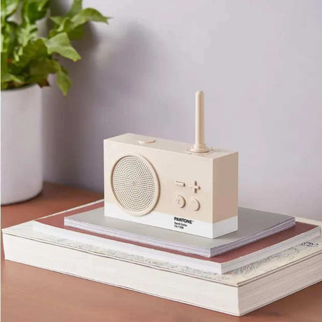 Lexon x Pantone Tykho 3 Bluetooth Radio - Sand - Funky Gifts NZ