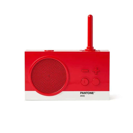 Lexon x Pantone Tykho 3 Bluetooth Radio - Red - Funky Gifts NZ