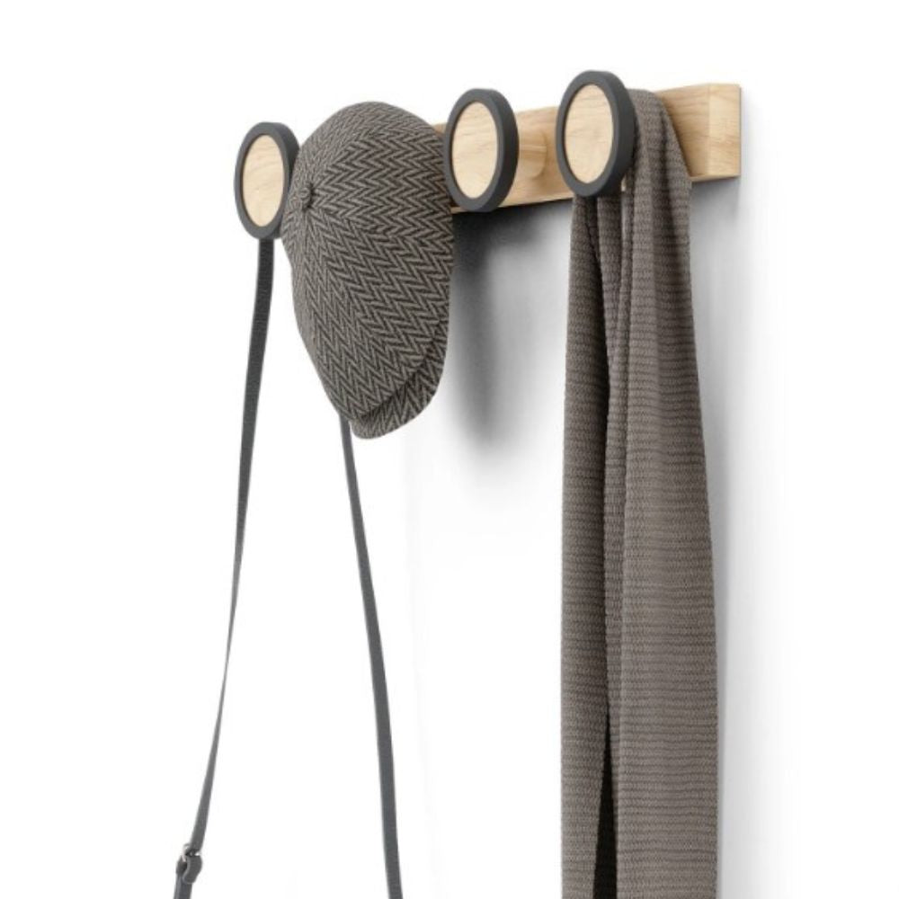 Umbra Hub Rail 4 Hook - Natural - Funky Gifts NZ