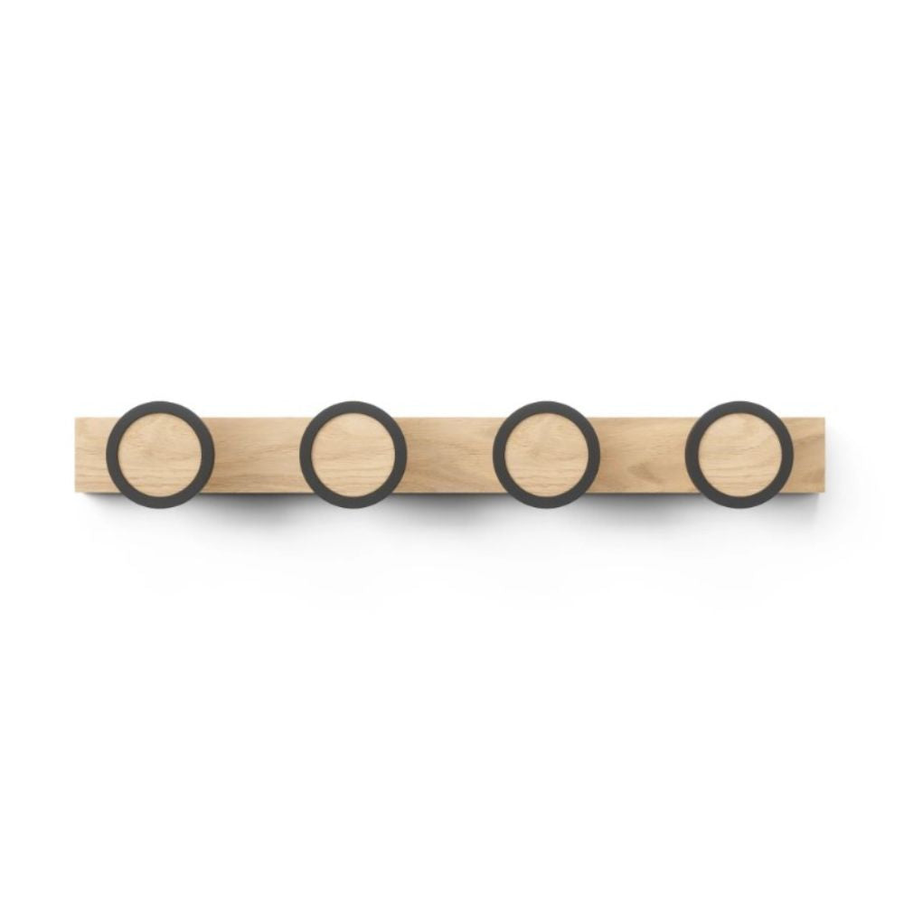 Umbra Hub Rail 4 Hook - Natural - Funky Gifts NZ
