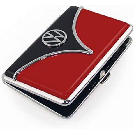 VW T1 Bus Buisness Card Case Red/Black - Funky Gifts NZ
