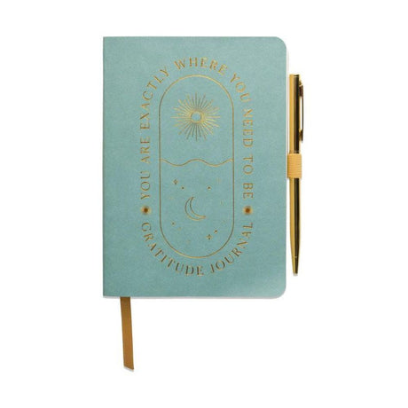 Vegan Leather Gratitude Journal - Where You Need To Be - Funky Gifts NZ