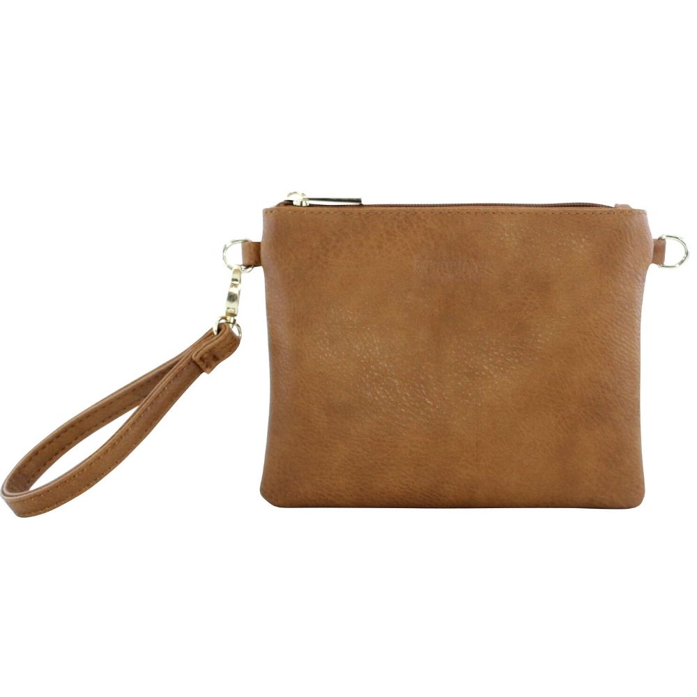 Viaduct Clutch - Tan - Funky Gifts NZ